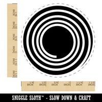 Spiral Swirl in Circle Self-Inking Rubber Stamp for Stamping Crafting Planners