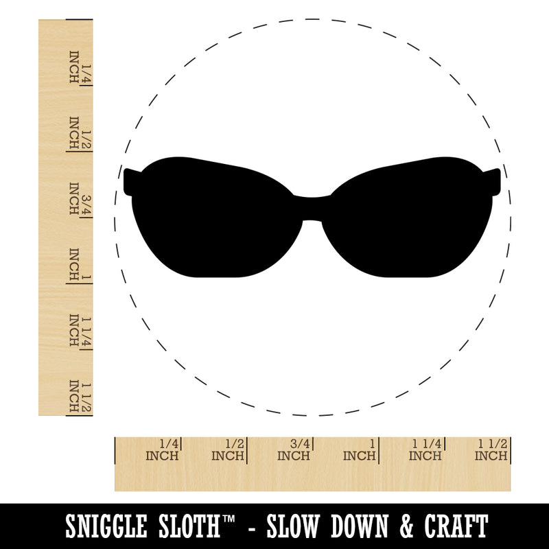 Sunglasses Shades Solid Self-Inking Rubber Stamp for Stamping Crafting Planners