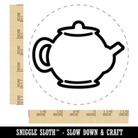 Teapot Kettle Self-Inking Rubber Stamp for Stamping Crafting Planners