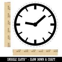 Wall Clock Time Self-Inking Rubber Stamp for Stamping Crafting Planners