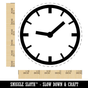 Wall Clock Time Self-Inking Rubber Stamp for Stamping Crafting Planners