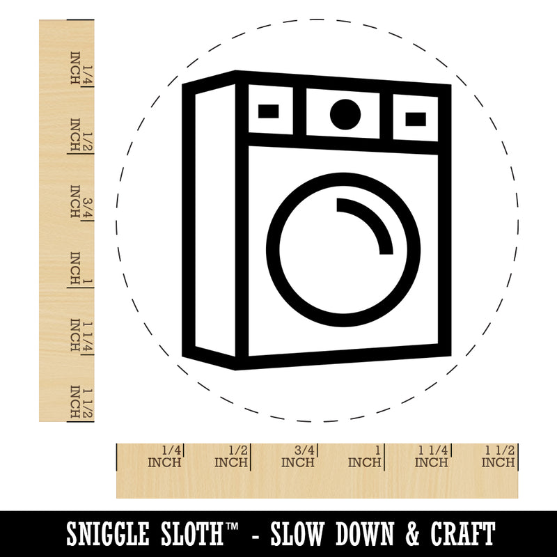 Washing Machine Self-Inking Rubber Stamp for Stamping Crafting Planners