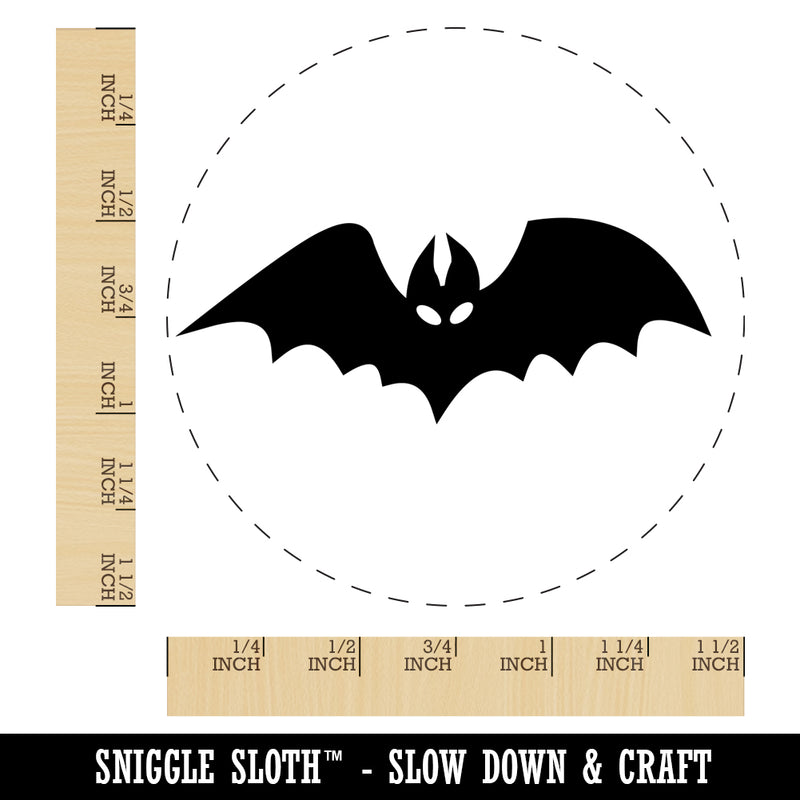 Bat Halloween Self-Inking Rubber Stamp for Stamping Crafting Planners