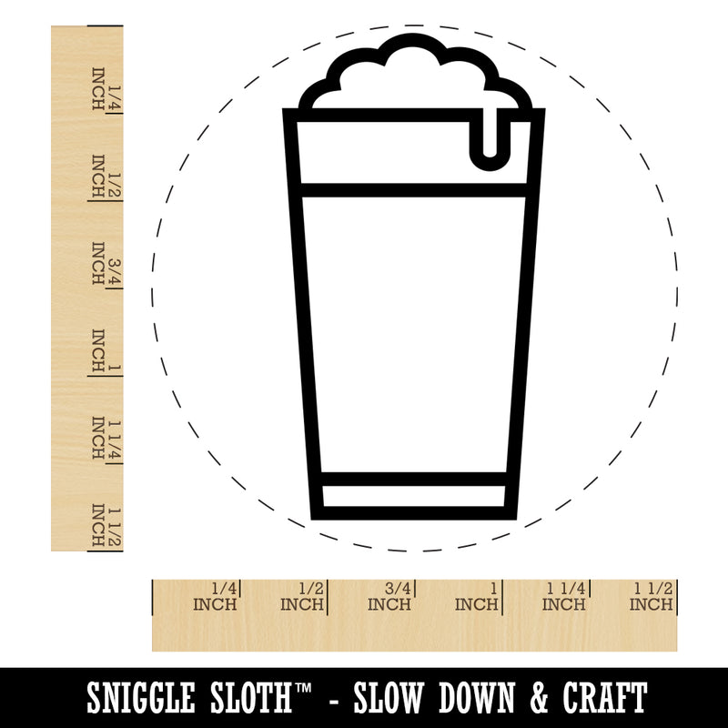 Beer Icon Self-Inking Rubber Stamp for Stamping Crafting Planners