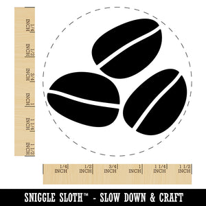 Coffee Beans Trio Self-Inking Rubber Stamp for Stamping Crafting Planners