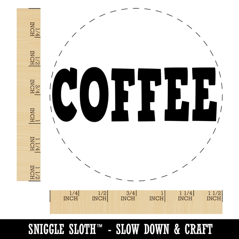 Coffee Fun Text Self-Inking Rubber Stamp for Stamping Crafting Planners