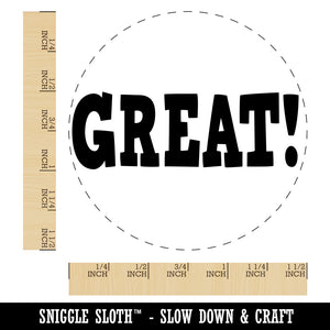 Great Fun Text Self-Inking Rubber Stamp for Stamping Crafting Planners