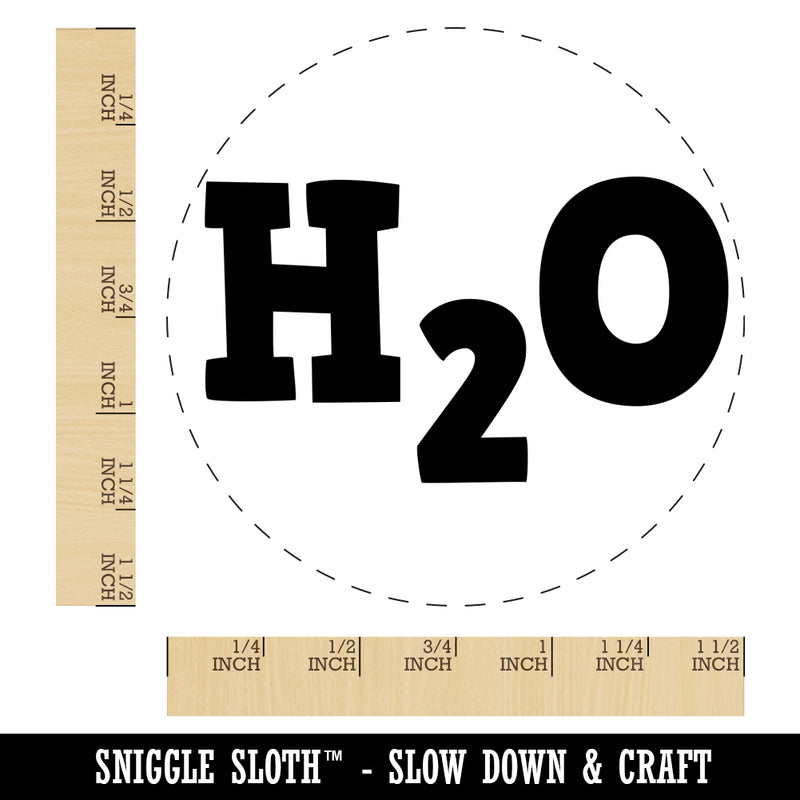 H2O Water Fun Text Self-Inking Rubber Stamp for Stamping Crafting Planners