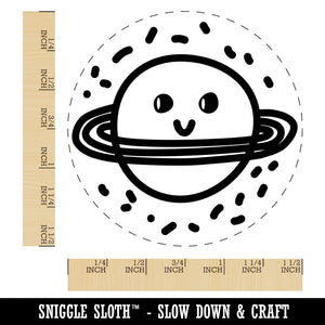 Happy Planet Space Doodle Self-Inking Rubber Stamp for Stamping Crafting Planners