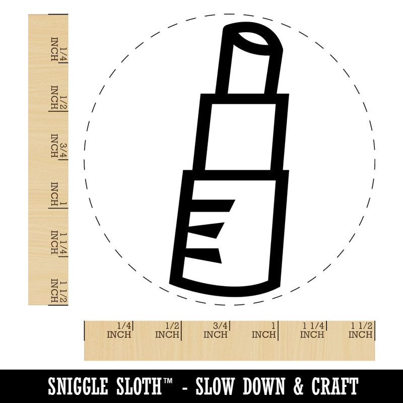 Lipstick Gloss Makeup Doodle Self-Inking Rubber Stamp for Stamping Crafting Planners