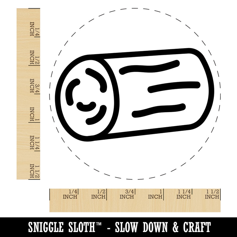 Log Tree Doodle Self-Inking Rubber Stamp for Stamping Crafting Planners