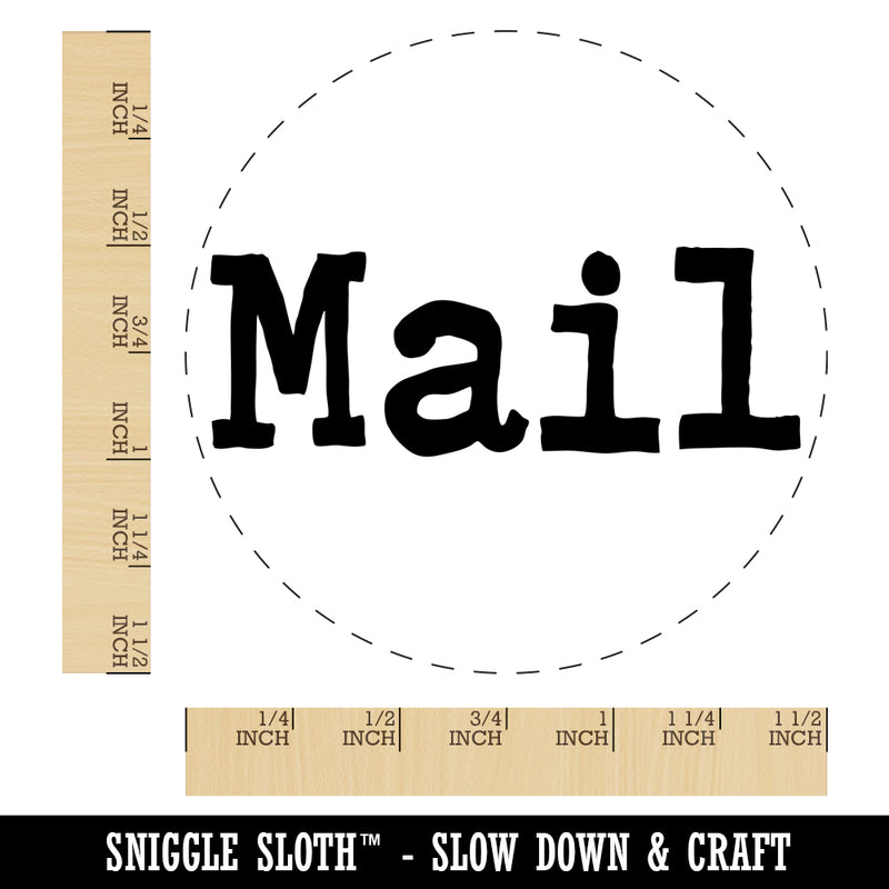 Mail Fun Text Self-Inking Rubber Stamp for Stamping Crafting Planners
