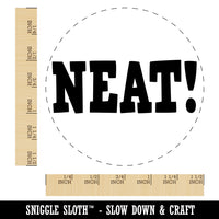 Neat Fun Text Self-Inking Rubber Stamp for Stamping Crafting Planners