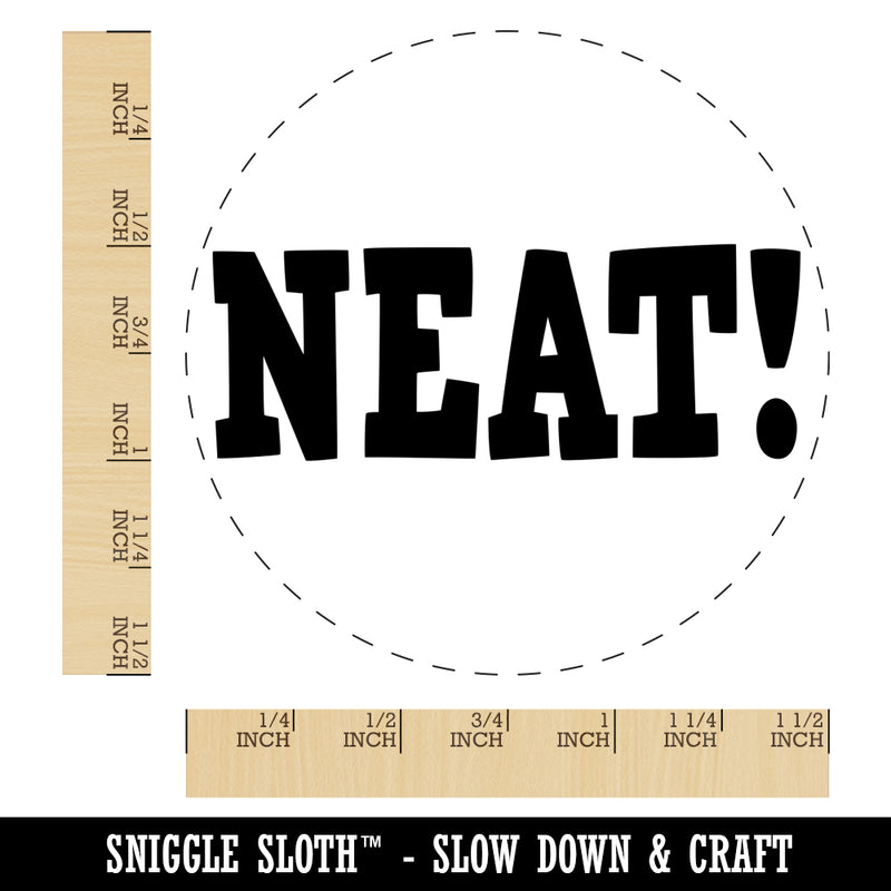 Neat Fun Text Self-Inking Rubber Stamp for Stamping Crafting Planners