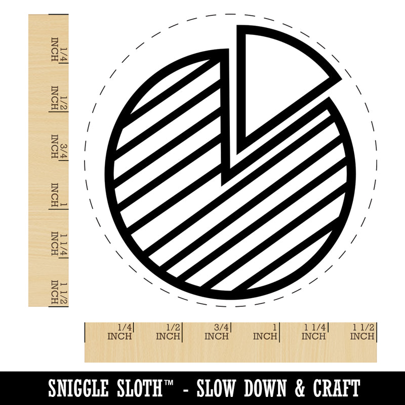 Pie Chart Business Office Icon Self-Inking Rubber Stamp for Stamping Crafting Planners