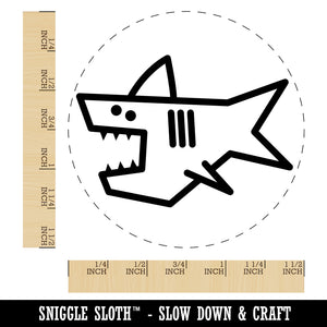 Shark Doodle Self-Inking Rubber Stamp for Stamping Crafting Planners