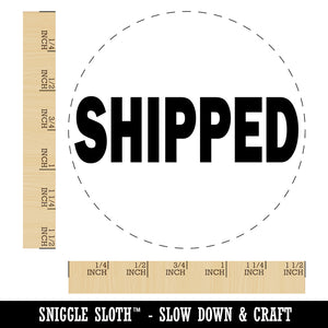 Shipped Text Self-Inking Rubber Stamp for Stamping Crafting Planners