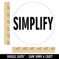 Simplify Text Self-Inking Rubber Stamp for Stamping Crafting Planners