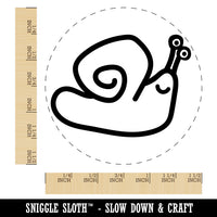 Snail Doodle Self-Inking Rubber Stamp for Stamping Crafting Planners