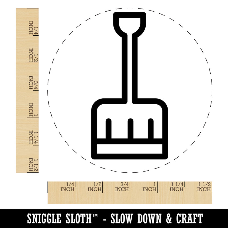 Snow Shovel Self-Inking Rubber Stamp for Stamping Crafting Planners