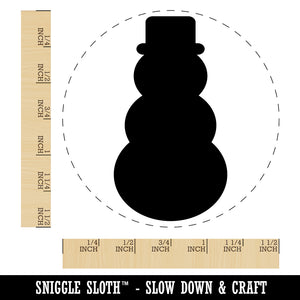 Snowman Winter Christmas Solid Self-Inking Rubber Stamp for Stamping Crafting Planners