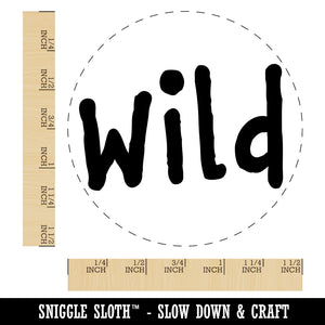 Wild Fun Text Self-Inking Rubber Stamp for Stamping Crafting Planners