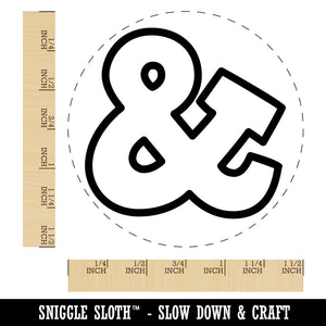 Ampersand Symbol And Outline Self-Inking Rubber Stamp for Stamping Crafting Planners