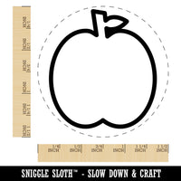 Apple Fruit Outline Self-Inking Rubber Stamp for Stamping Crafting Planners