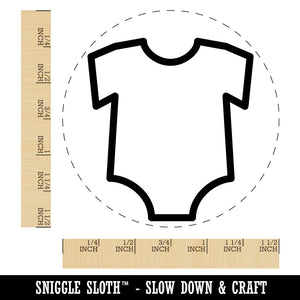 Baby Outfit Outline Self-Inking Rubber Stamp for Stamping Crafting Planners