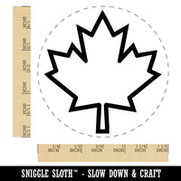 Canada Maple Leaf Outline Self-Inking Rubber Stamp for Stamping Crafting Planners