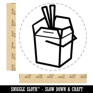 Chinese Food Take Out Away Doodle Self-Inking Rubber Stamp for Stamping Crafting Planners