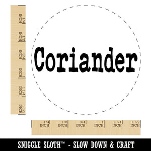 Coriander Herb Fun Text Self-Inking Rubber Stamp for Stamping Crafting Planners