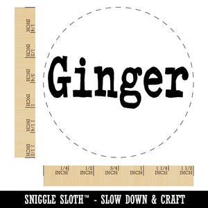 Ginger Herb Fun Text Self-Inking Rubber Stamp for Stamping Crafting Planners