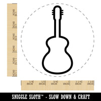 Guitar Outline Self-Inking Rubber Stamp for Stamping Crafting Planners