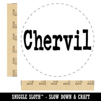 Chervil Herb Fun Text Self-Inking Rubber Stamp for Stamping Crafting Planners