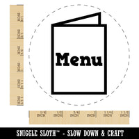 Restaurant Takeout Menu Food Self-Inking Rubber Stamp for Stamping Crafting Planners