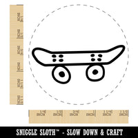 Skate Board Boarding Doodle Self-Inking Rubber Stamp for Stamping Crafting Planners