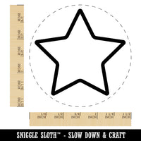 Star Shape Excellent Outline Self-Inking Rubber Stamp for Stamping Crafting Planners