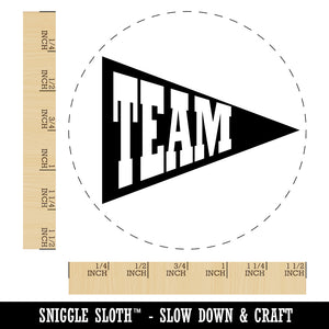 Team Sport Flag Self-Inking Rubber Stamp for Stamping Crafting Planners