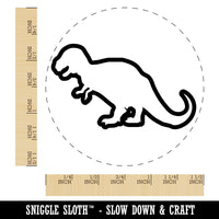 Tyrannosaurus Rex Dinosaur Outline Self-Inking Rubber Stamp for Stamping Crafting Planners