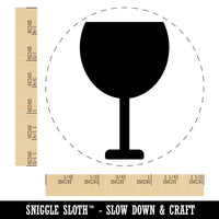 Wine Glass Solid Self-Inking Rubber Stamp for Stamping Crafting Planners