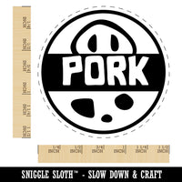 Food Label Pork Self-Inking Rubber Stamp for Stamping Crafting Planners