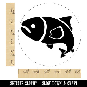 Salmon Fish Self-Inking Rubber Stamp for Stamping Crafting Planners