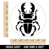 Stag Beetle Self-Inking Rubber Stamp for Stamping Crafting Planners