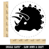 Triceratops Head Self-Inking Rubber Stamp for Stamping Crafting Planners