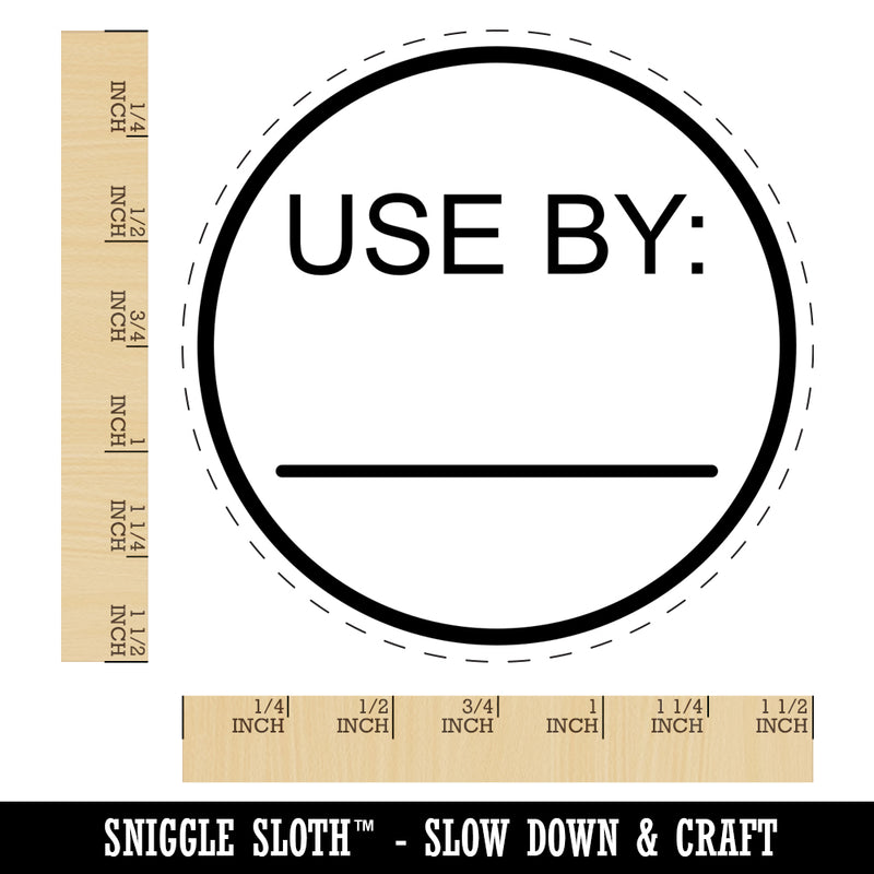 Use By Date Self-Inking Rubber Stamp for Stamping Crafting Planners