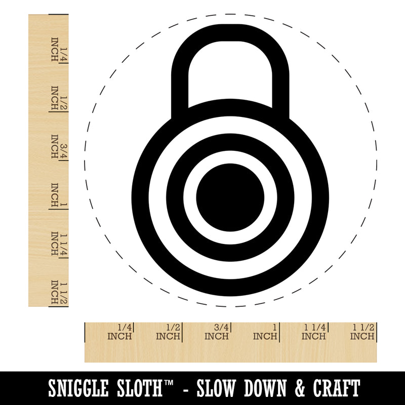 Combination Lock Doodle Self-Inking Rubber Stamp for Stamping Crafting Planners