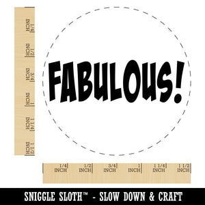 Fabulous Teacher School Fun Text Self-Inking Rubber Stamp for Stamping Crafting Planners