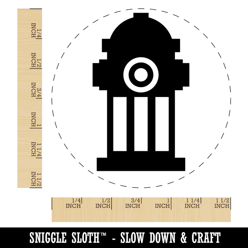 Fire Hydrant Icon Self-Inking Rubber Stamp for Stamping Crafting Planners