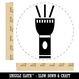 Flashlight Icon Self-Inking Rubber Stamp for Stamping Crafting Planners